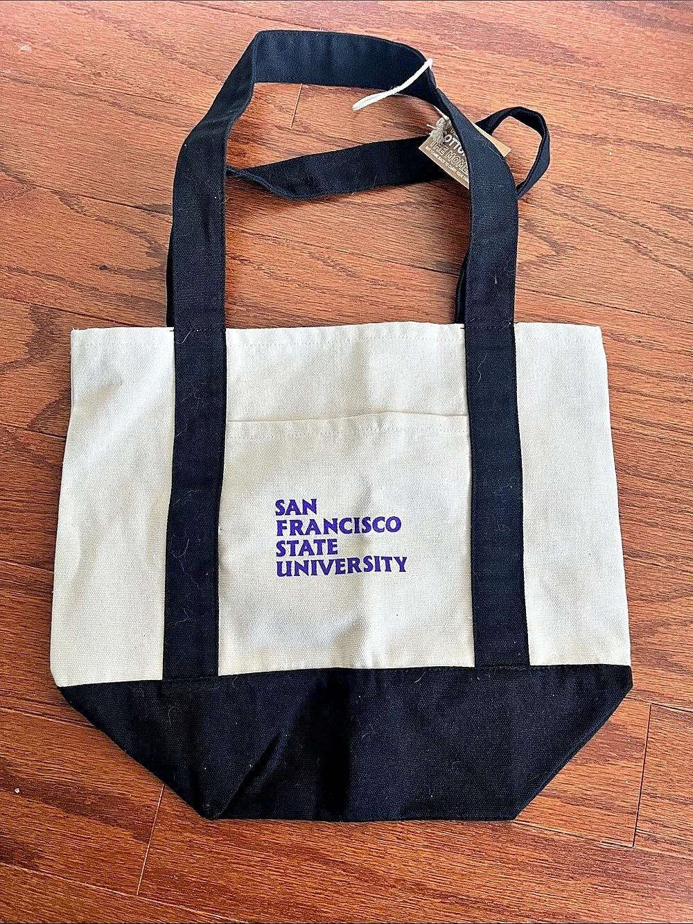 SFSU Black & Cream Canvas Tote